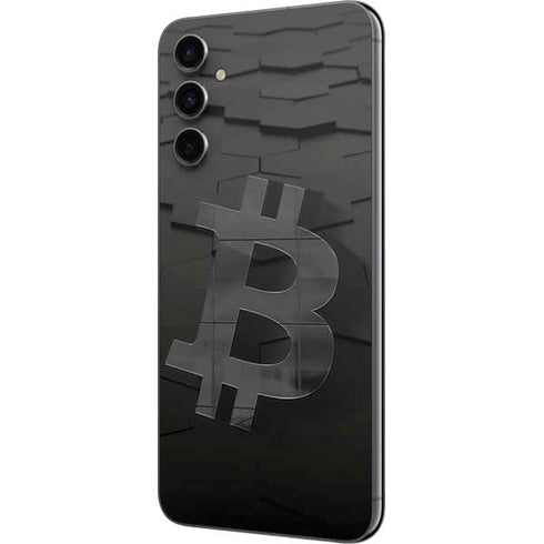 Bitcoin Textured Logo Galaxy A14 5G Skin